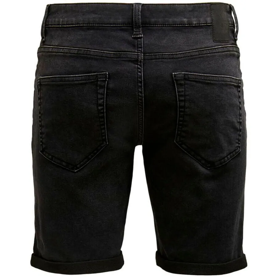  Pantalones cortos Only & sons Onsply Life Reg Blk Jog Sht Pk 8581 Noos