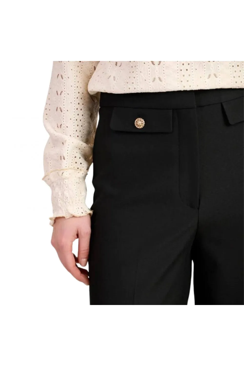 Pantalones Palazzo Con Tapetas