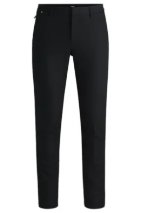 Pantalones slim fit de algodón elástico