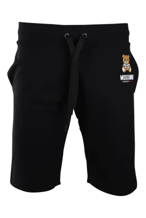 Pantalón de chándal corto negro con minilogo oso underbear