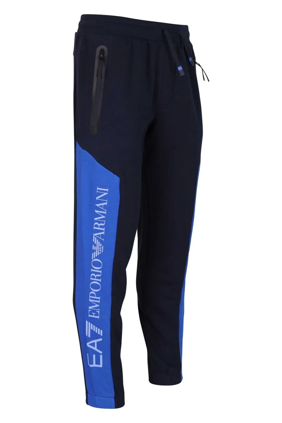 Pantalón de chándal negro con azul