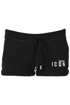 Pantalón de chándal negro corto Icon