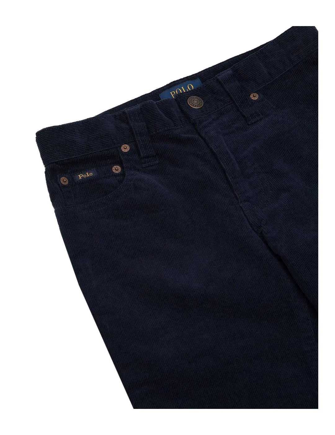 Pantalón Varick pana azul Ralph Lauren.