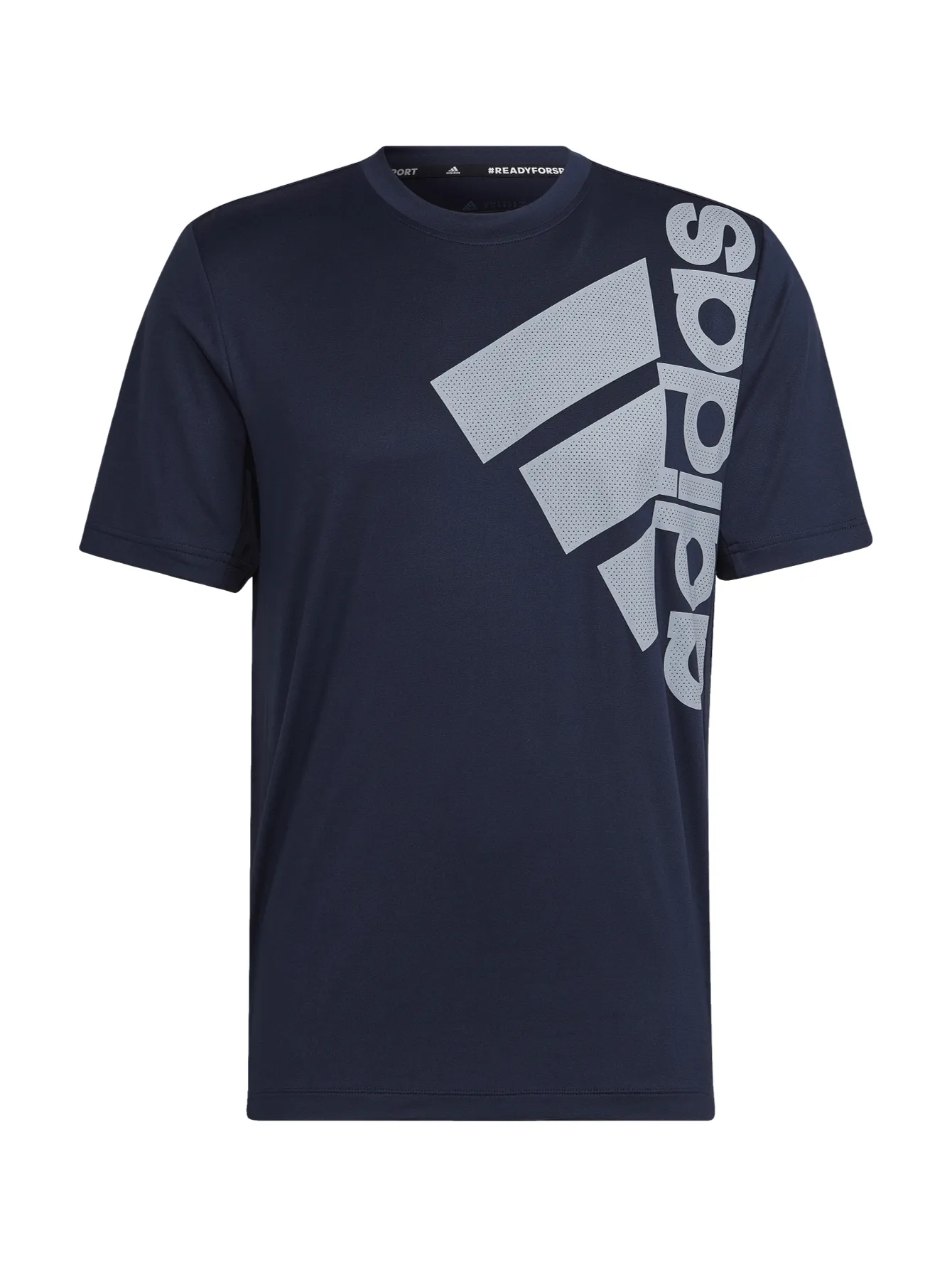 Playera Adidas Badge Azul Para Hombre