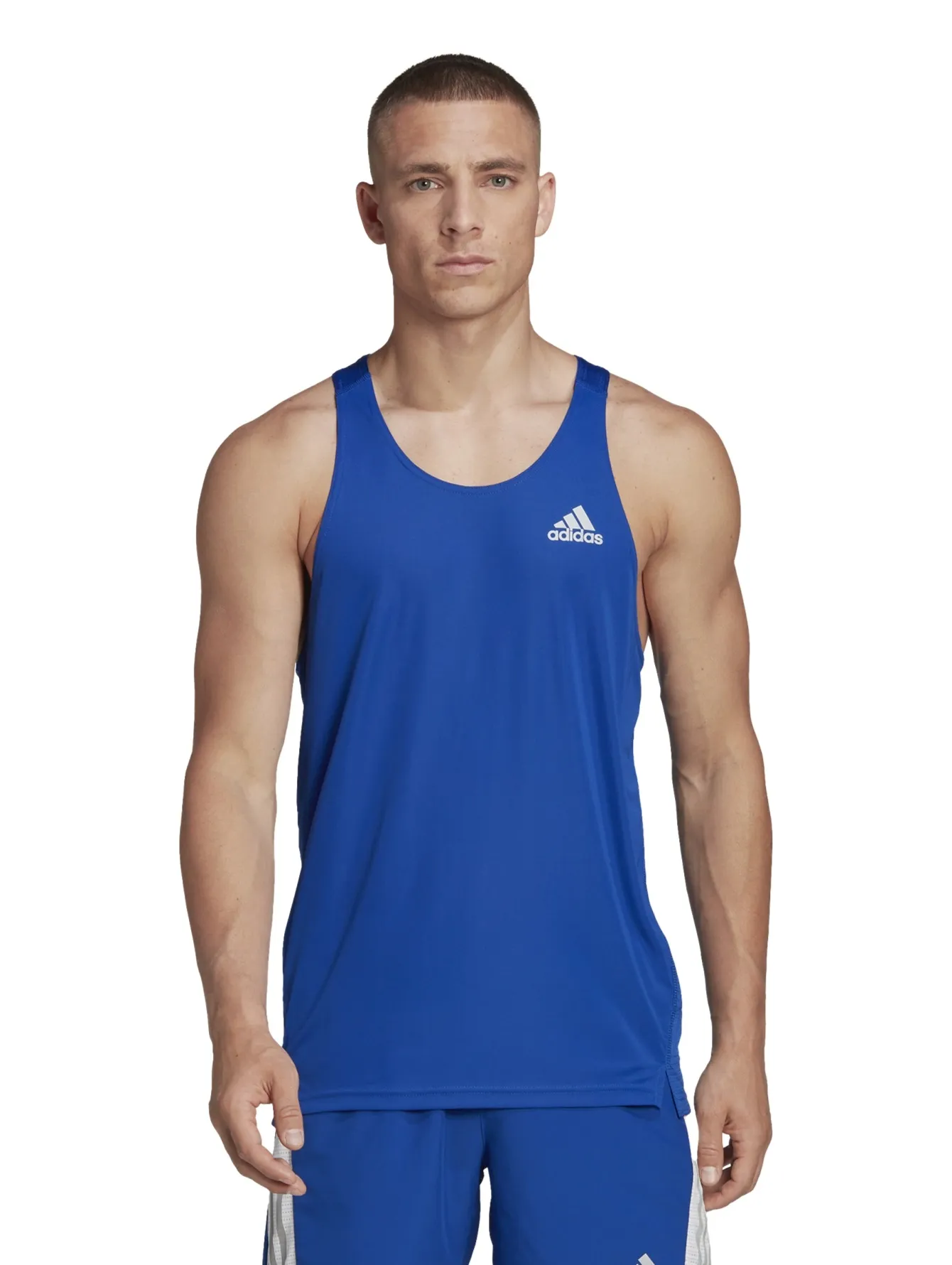 Playera Adidas Own The Run Azul Para Hombre