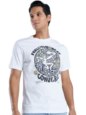 Playera Converse Gráfico De Líneas Para Hombre