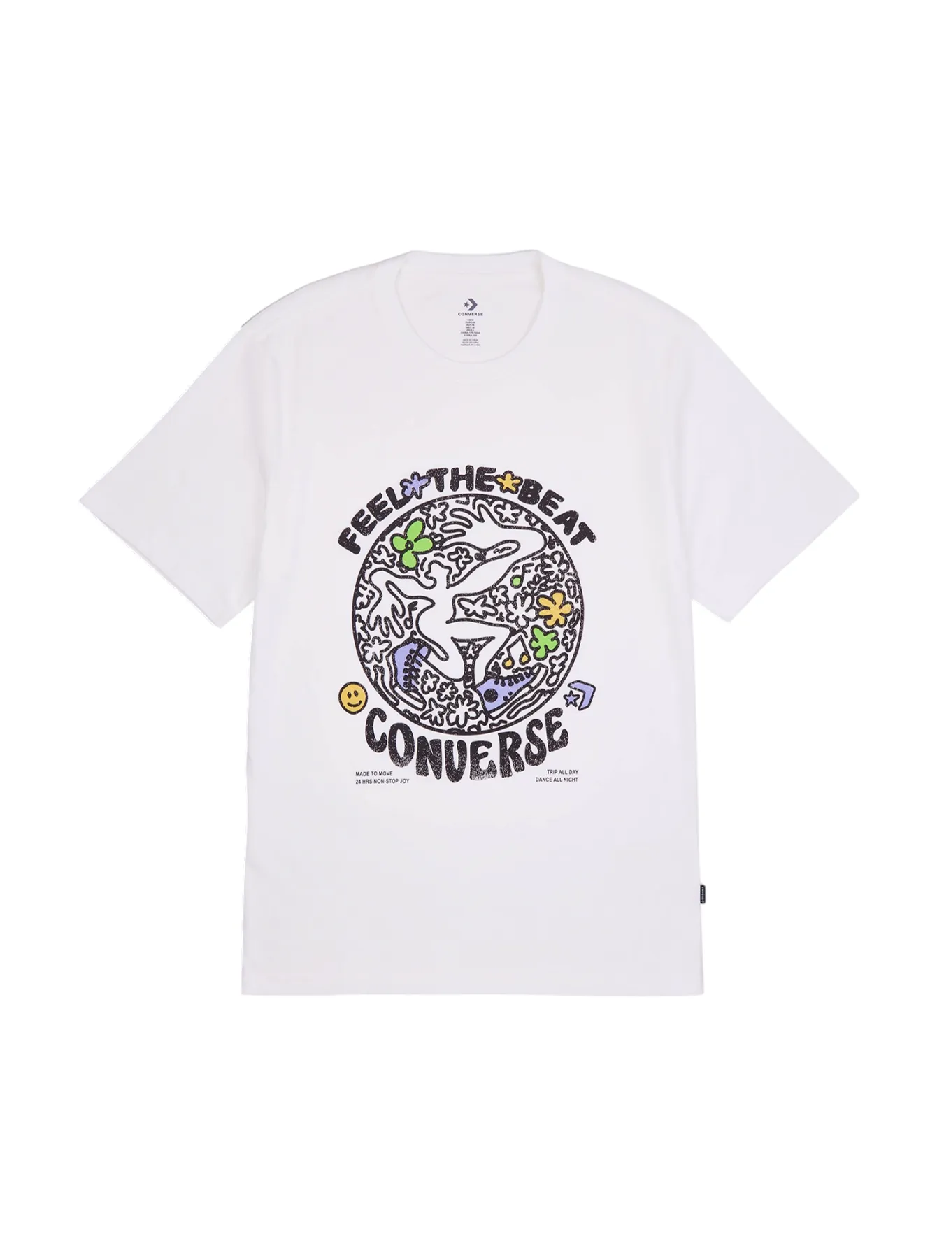 Playera Converse Gráfico De Líneas Para Hombre