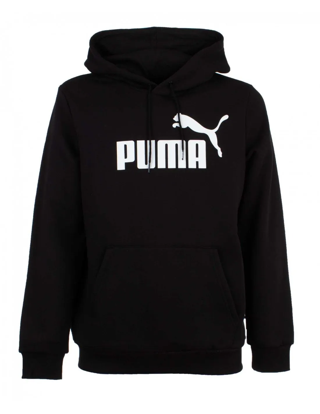 PUMA - Sudadera negra Essentials Big Logo 586686 01 Hombre