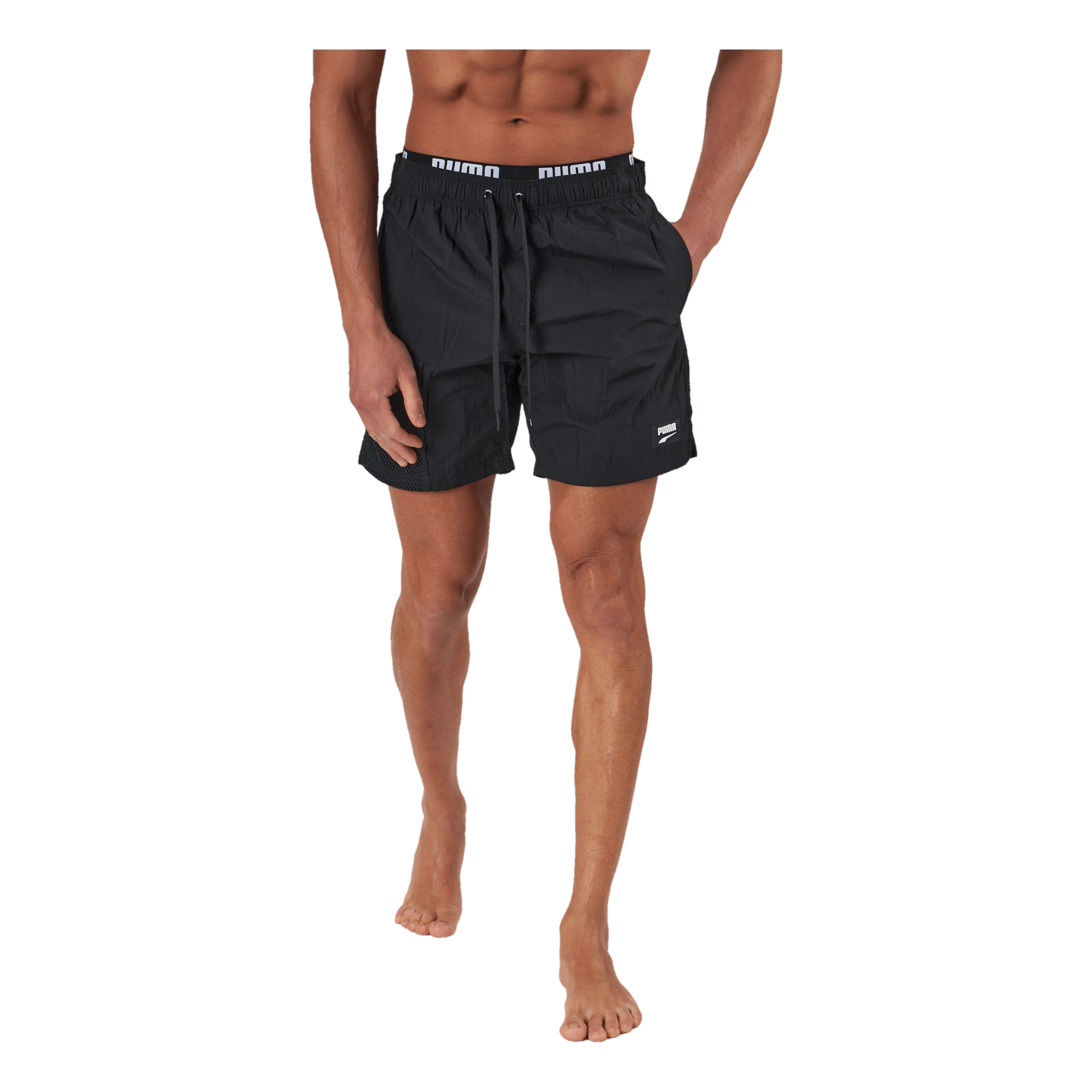 Puma Swim Men Utility Mid Shorts 1p Black