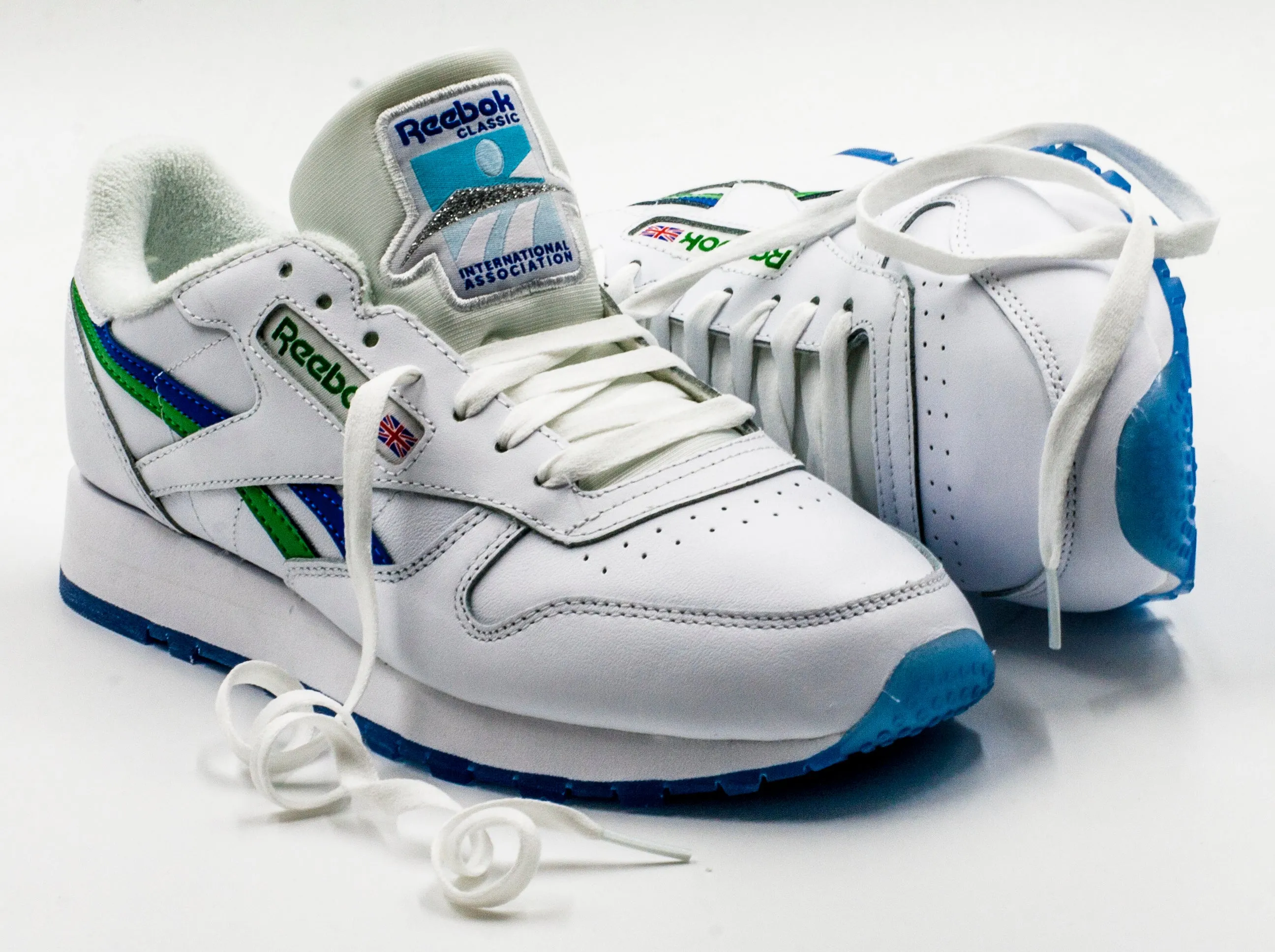 Reebok Classic Leather Color Blanco Verde