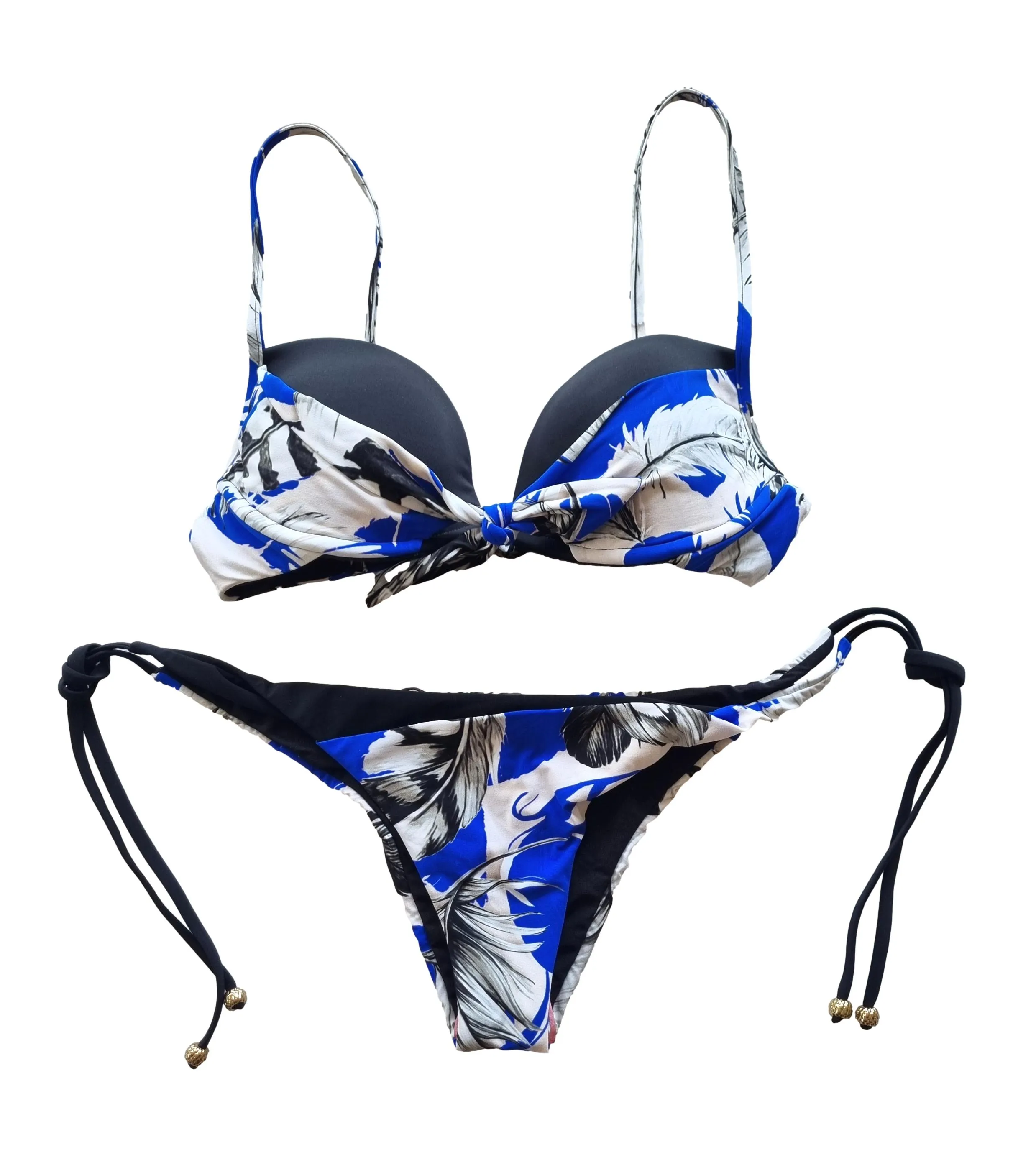 ROBERTO CAVALLI traje de baño bikini push-up C7B012940 talla 42 M