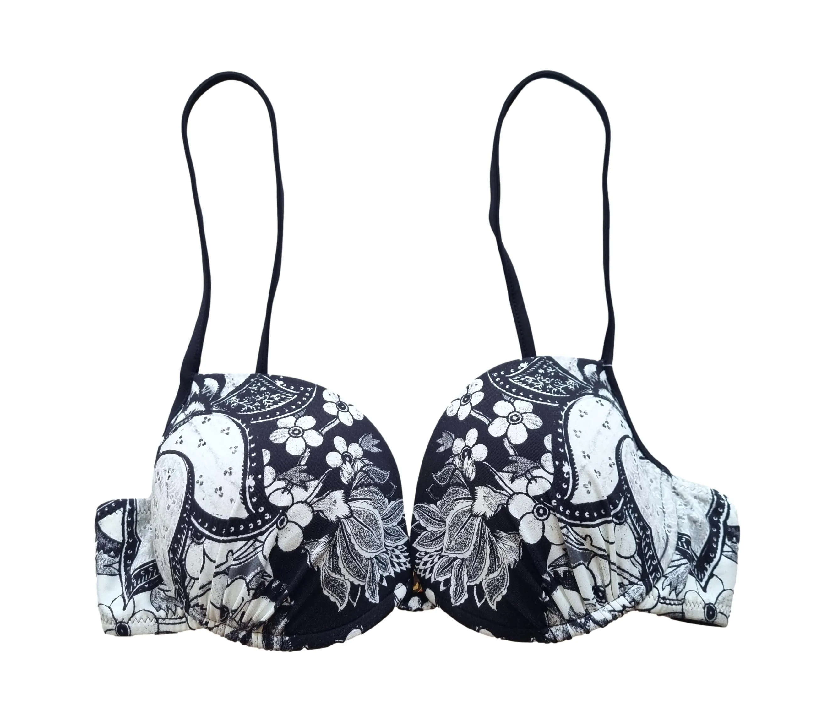 ROBERTO CAVALLI traje de baño bikini push-up C7BY22940 negro talla 42 M