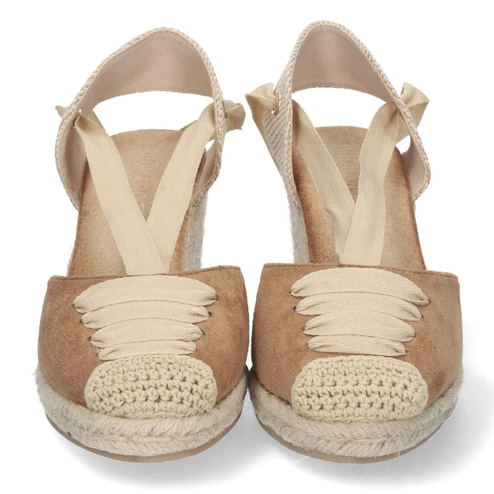 Sandalias con cuña, descubre los cupones de Let's Secrets1A-1645-Camel