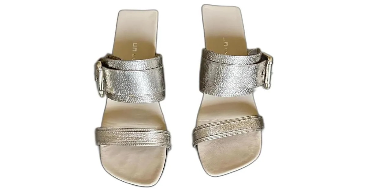 sandalias dorado claro Loop Buckle United Nude T. 37 Plata 