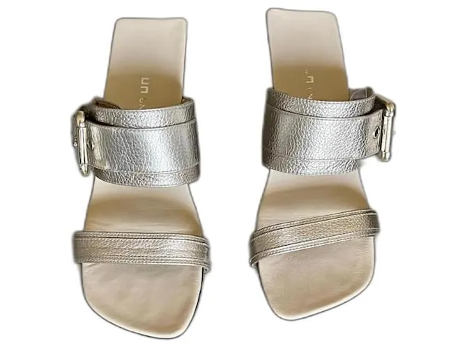 sandalias dorado claro Loop Buckle United Nude T. 37 Plata 