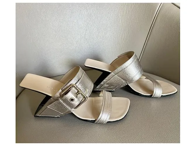 sandalias dorado claro Loop Buckle United Nude T. 37 Plata 