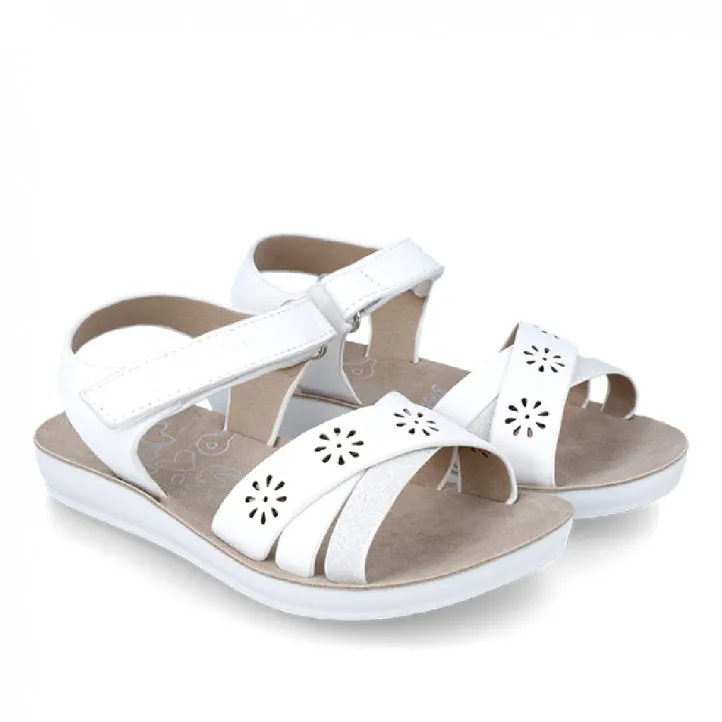 SANDALIAS GARVALIN DE NIñA BLANCO 242441D