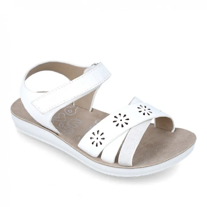 SANDALIAS GARVALIN DE NIñA BLANCO 242441D