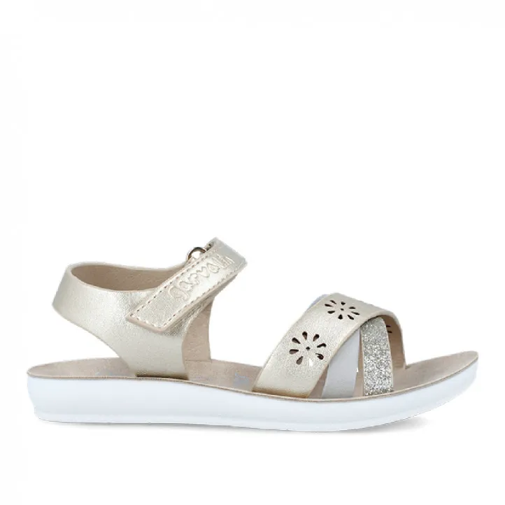 SANDALIAS GARVALIN DE NIñA PLATINO 242441A