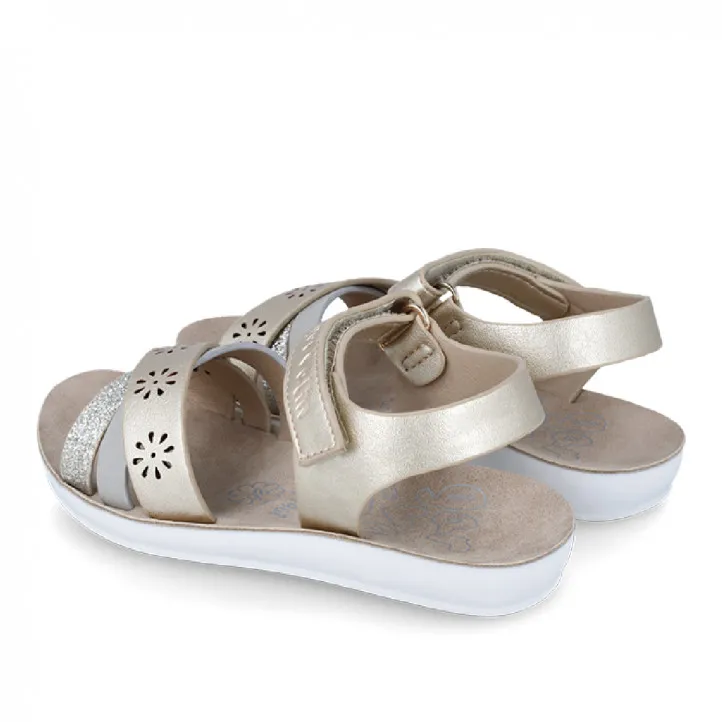 SANDALIAS GARVALIN DE NIñA PLATINO 242441A