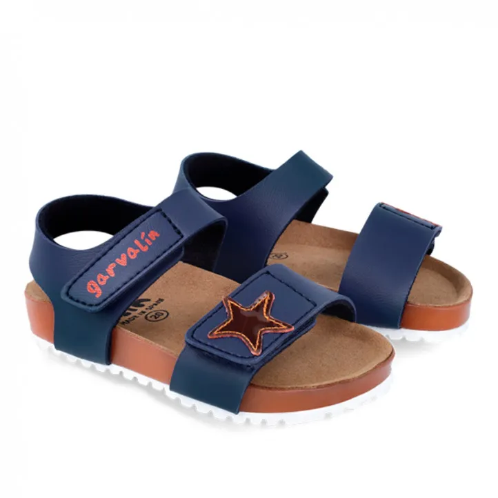 SANDALIAS GARVALIN DE NIñO AZUL MARINO 242466A