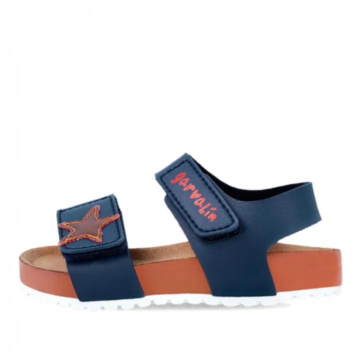 SANDALIAS GARVALIN DE NIñO AZUL MARINO 242466A