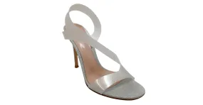 Sandalias halter plateadas con purpurina Metropolis de Gianvito Rossi Plata 