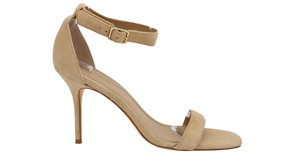 Sandalias Reformation Kelly en ante beige Castaño 