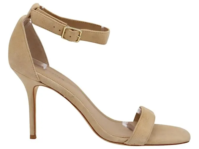 Sandalias Reformation Kelly en ante beige Castaño 