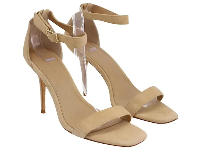 Sandalias Reformation Kelly en ante beige Castaño 