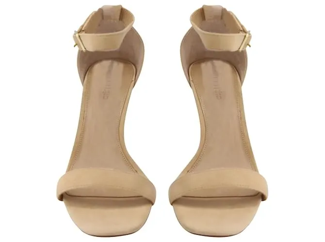 Sandalias Reformation Kelly en ante beige Castaño 