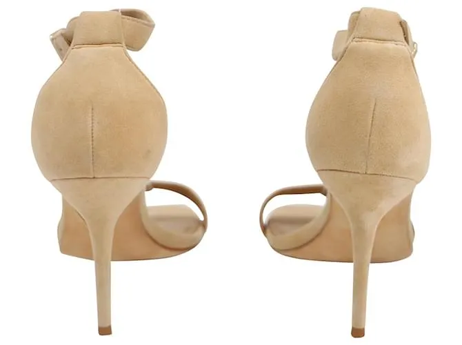 Sandalias Reformation Kelly en ante beige Castaño 