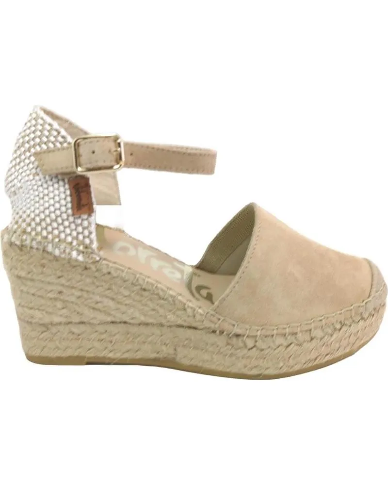 Sandalias VIDORRETA  de Mujer TILO 07100 NUBUCK  BEIG