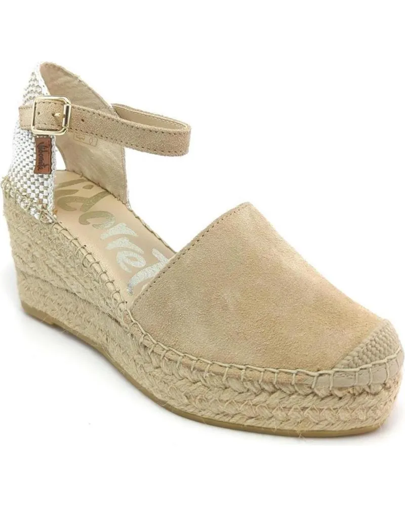 Sandalias VIDORRETA  de Mujer TILO 07100 NUBUCK  BEIG