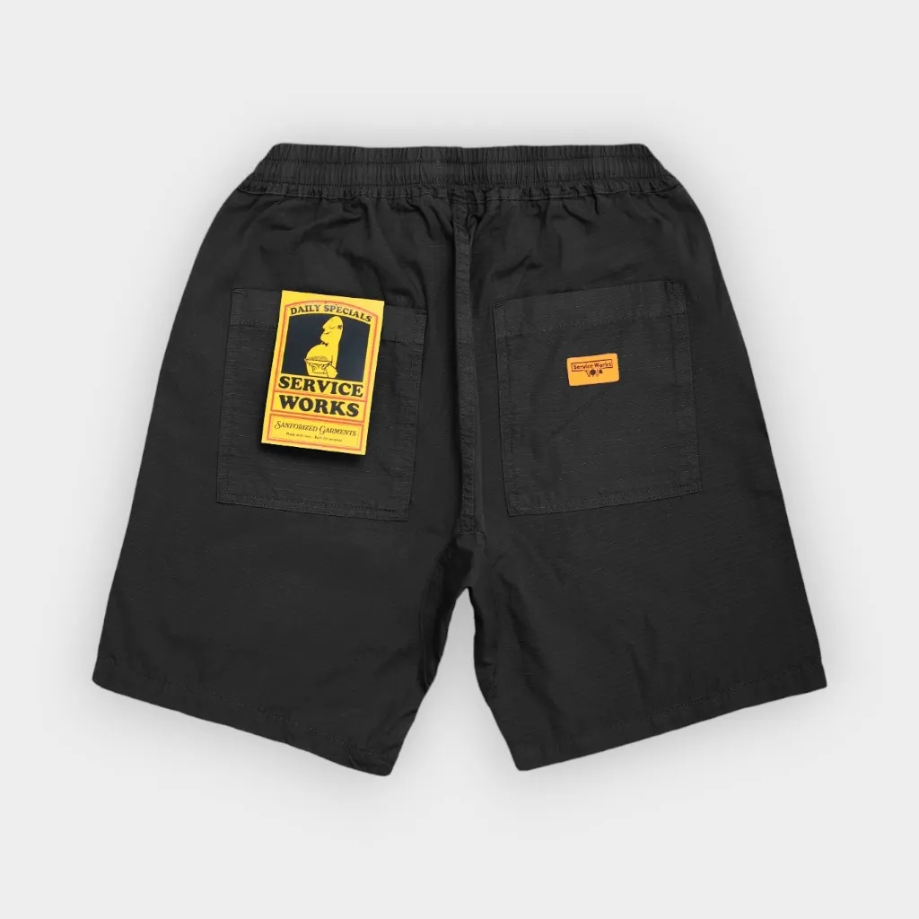 Service Works – Pantalón corto Ripstop chef black