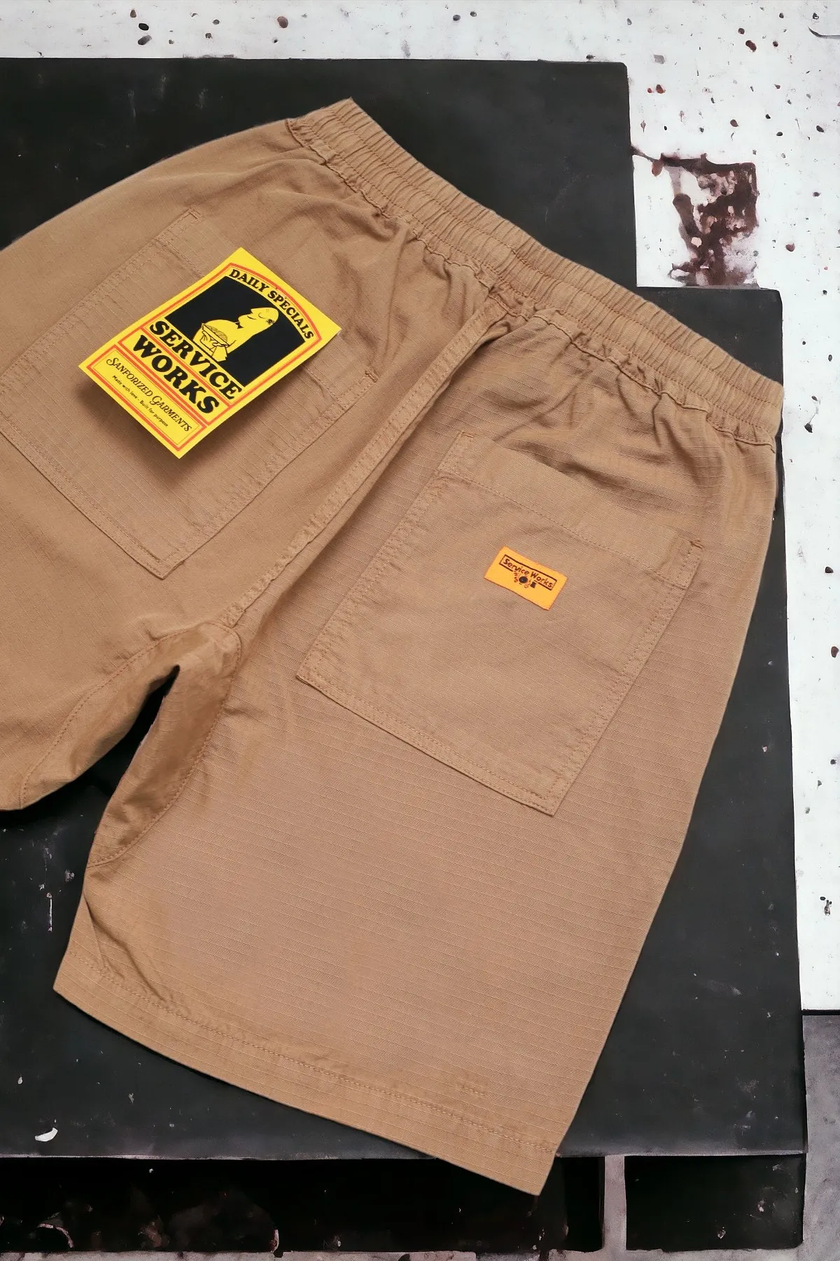 Service Works – Pantalón corto Ripstop chef mink