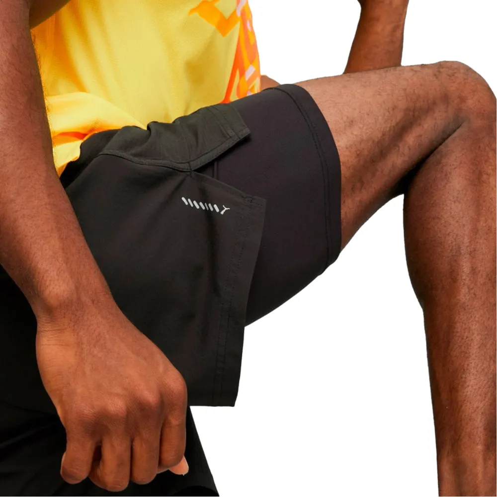 Short 2 en 1 Puma para Hombre Run Velocity Ultraweave 2 in 1 Short Negro