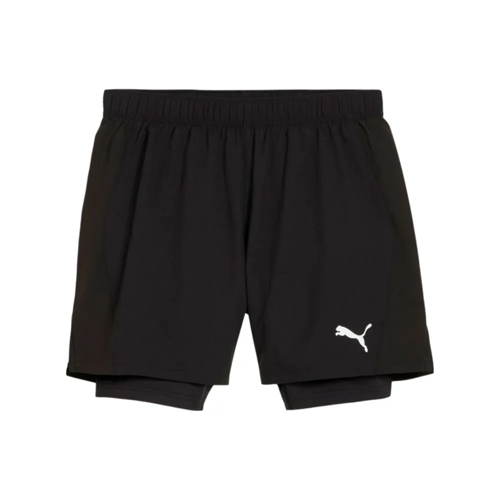 Short 2 en 1 Puma para Hombre Run Velocity Ultraweave 2 in 1 Short Negro