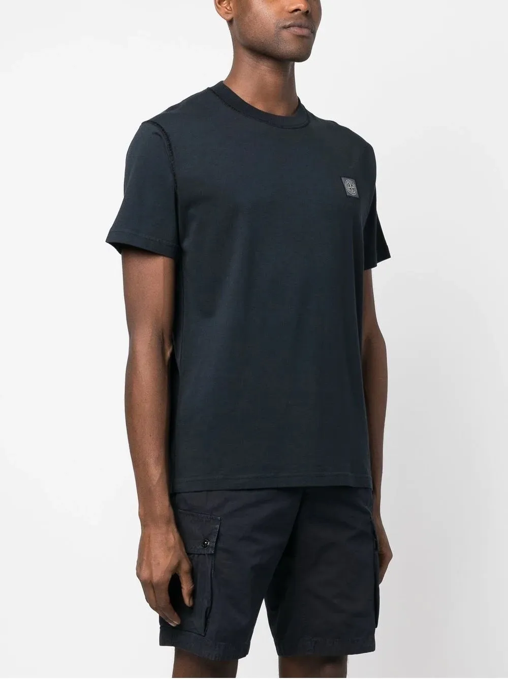 STONE ISLAND 23757 COTTON JERSEY TEE NAVY BLUE