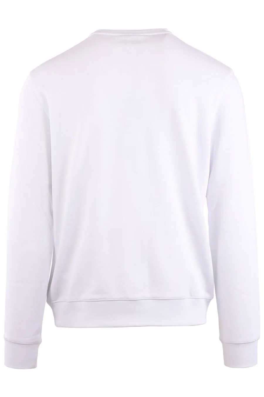 Sudadera blanca con logo estampado