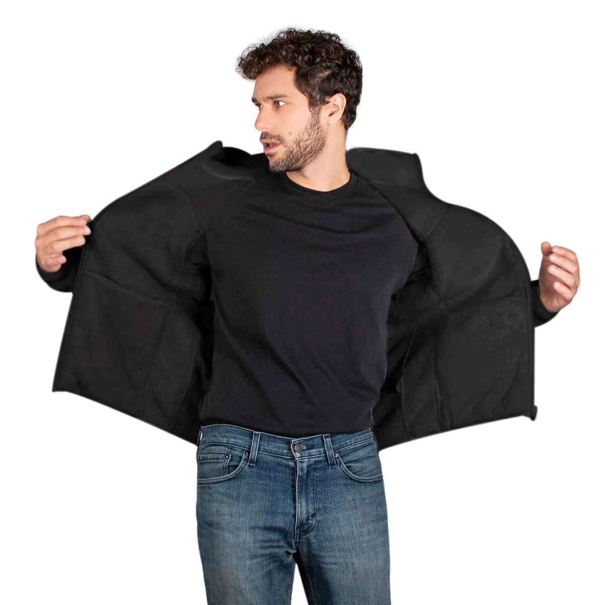 Sudadera Fleece Forro Fur Hombre