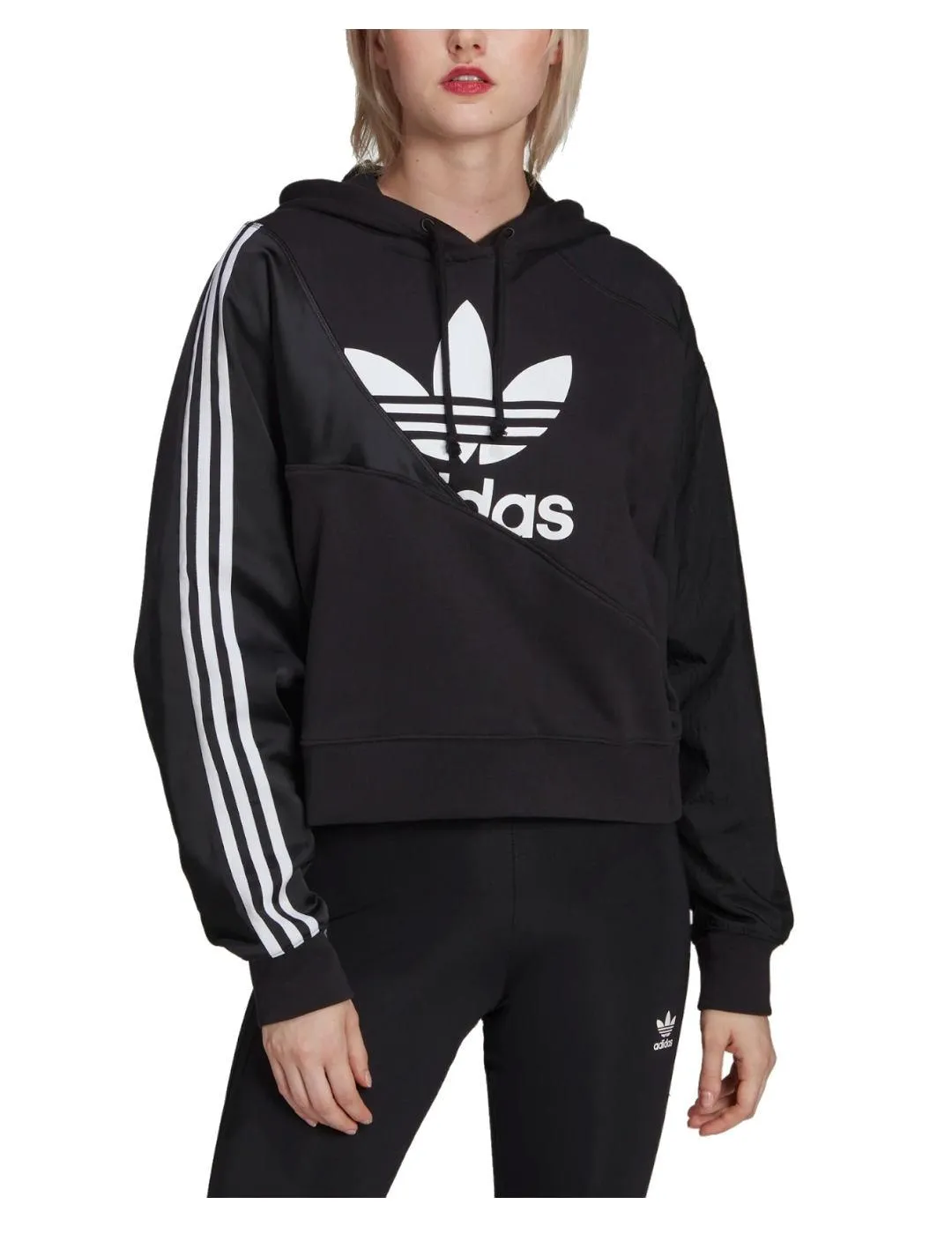 Sudadera negra logo Adidas