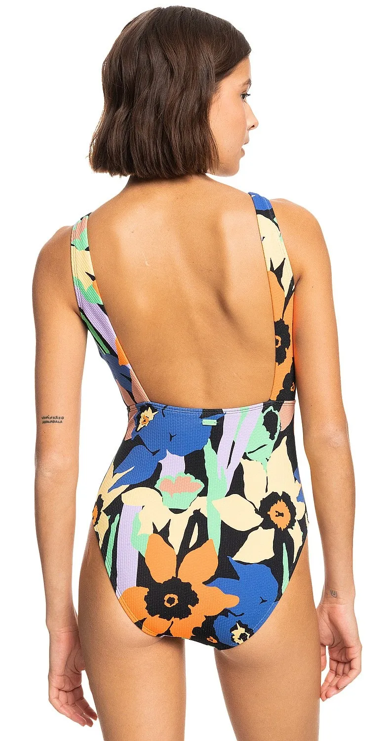 traje de baño Roxy Color Jam One Piece - KVJ6/Anthracite Flower Jammin - women´s