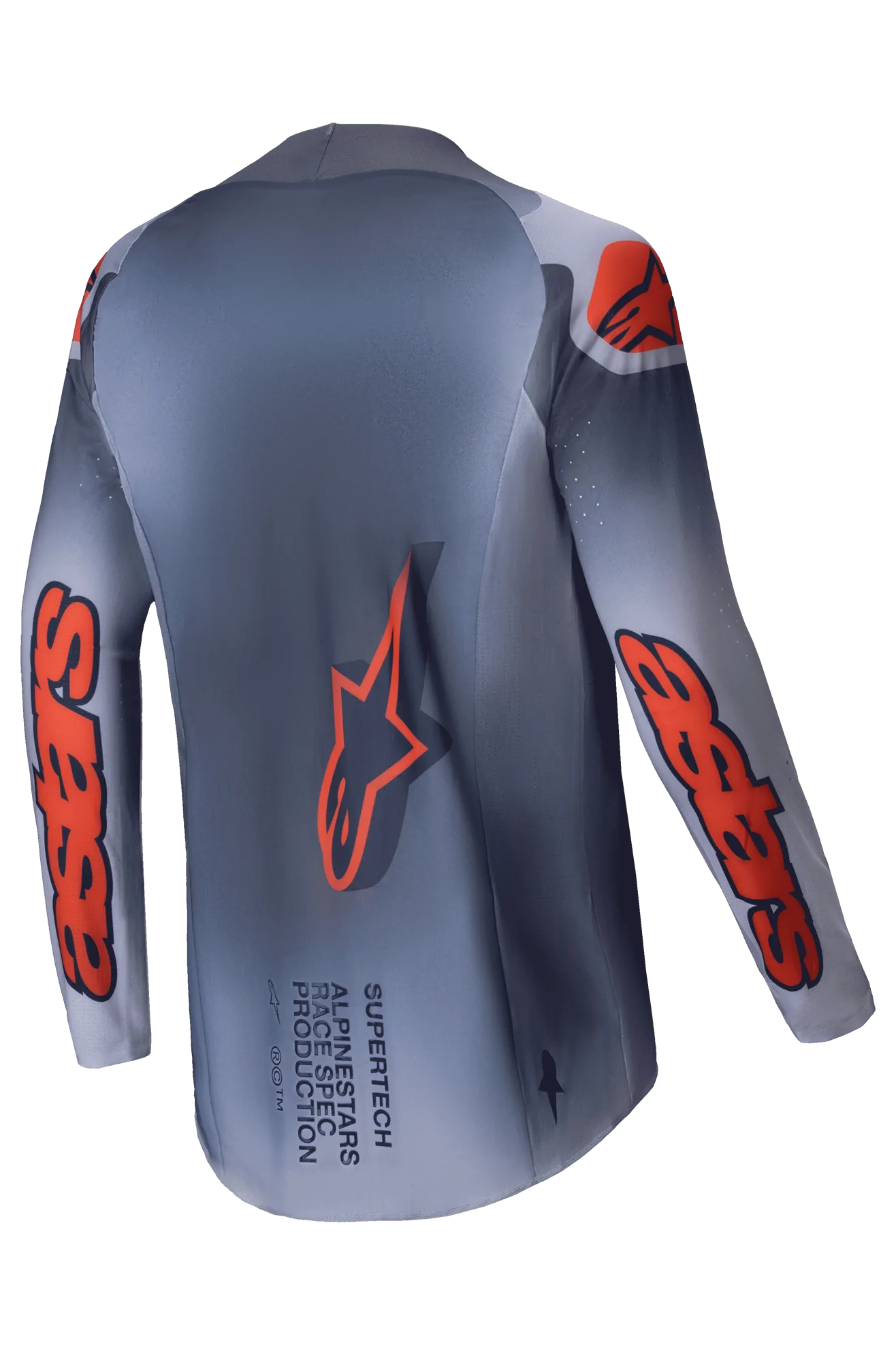 Traje de Cross Alpinestars Supertech Lipan Gris-Naranja Flúor