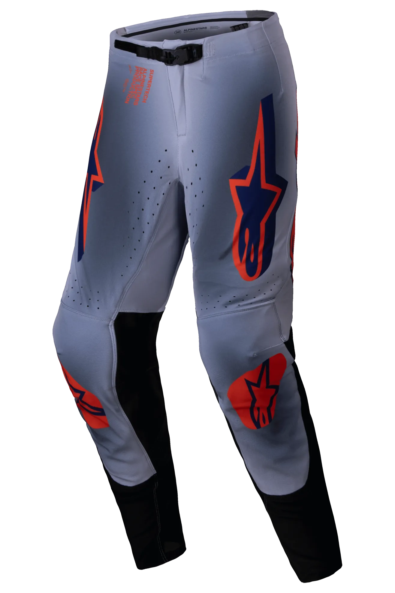 Traje de Cross Alpinestars Supertech Lipan Gris-Naranja Flúor