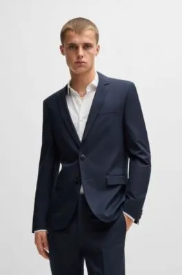 Traje extra slim fit de algodón elástico