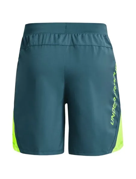 UNDER ARMOUR Pantalones cortos Launch 7IN Graphic Hombre Static Blue/Lime Surge