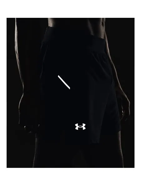 UNDER ARMOUR Pantalones cortos Launch Elite 5 IN Hombre Black/Reflective