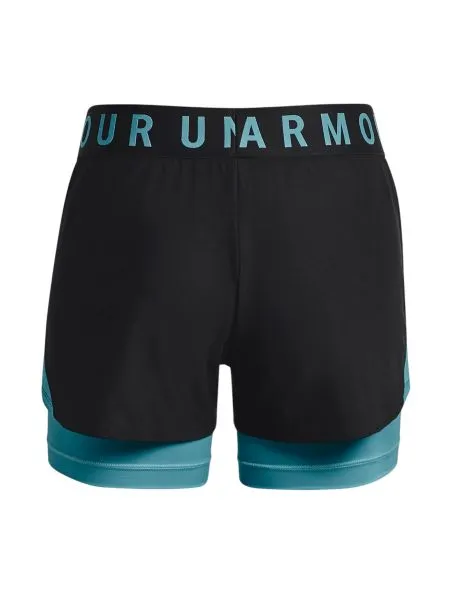 UNDER ARMOUR Pantalones cortos Play Up 2-in-1 Mujer Black/Glacier Blue