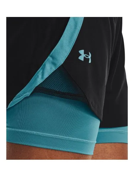 UNDER ARMOUR Pantalones cortos Play Up 2-in-1 Mujer Black/Glacier Blue